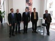 Die CRM-Champions (von links): Hans-Jürgen Dietrich, Peter Herrmann, Dennis Bushuven, Manfred Feger und Thomas Eichler.