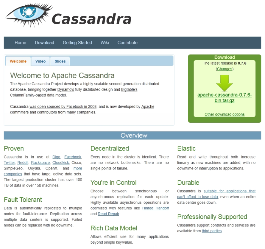 Cassandra gehört inzwischen zu den Top-Level-Projekten der Apache Software Foundation.