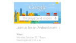 Android-Event: Google-Konferenz findet am 29. Oktober statt - Foto: Google