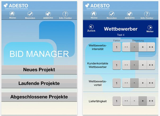 Die App verspricht eine schnelle Einschätzung über das Potenzial der Vertriebsaktivitäten.