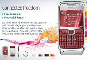 Rot und Schwarz: Nokia E71 kommt in neuen Farben auf den Markt.