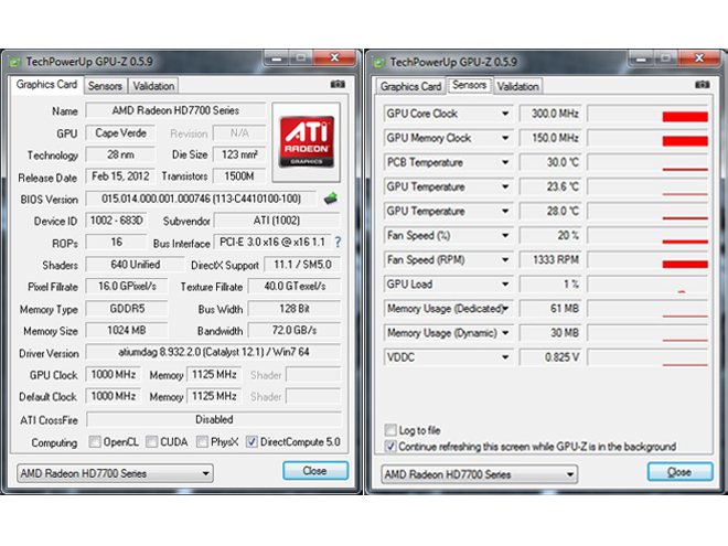 AMD Radeon HD 7770 GPU-Z