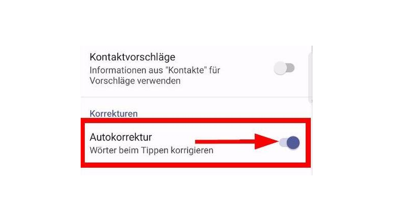 Android: Autokorrektur deaktivieren