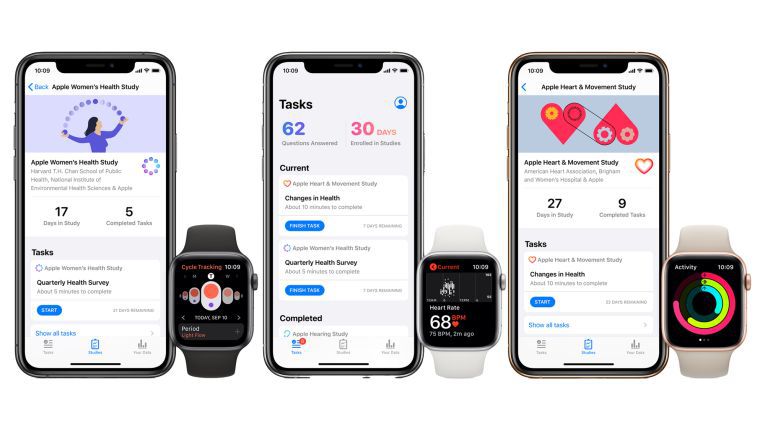 Für iPhone und Apple Watch: Apple startet mit neuer Research App drei neue Gesundheitsstudien